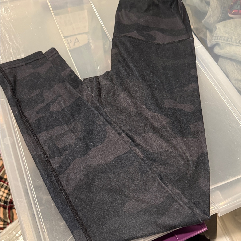 Black Camouflage Leggings Swiss Brand